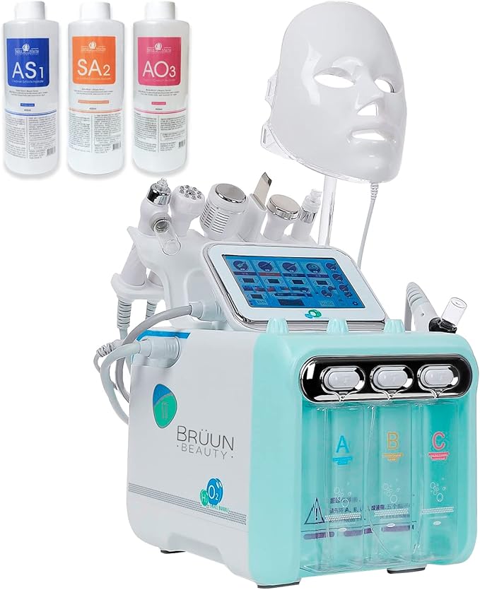 BRÜUN Facial Care Machine – A 7 in 1 Multifunctional Face Care Device for Skin Moisturizing – A Vacuum Cleaning Jet for Home and Beauty Salon-FemmiqueWomen