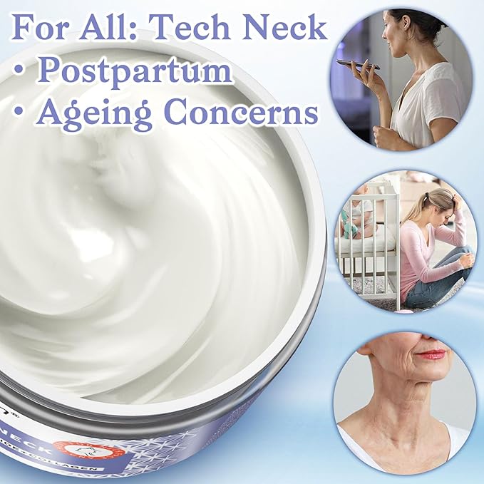 Neck Creams for Tightening and Firming - Anti Wrinkle & Treatment with Retinol Peptides, Ceramide - Overnight Moisturizer for All Skin Types - Sensitive Safe-FemmiqueWomen