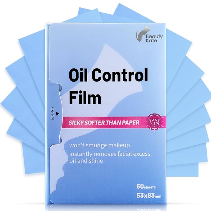 Great Absorbent Oil Blotting Sheets for Face - 10% Larger Oil Control Film 50 Sheets- High-Performance, Makeup Friendly Blotting Paper for Oily Skin, Tear-proof Oil Absorbing Tissues-FemmiqueWomen