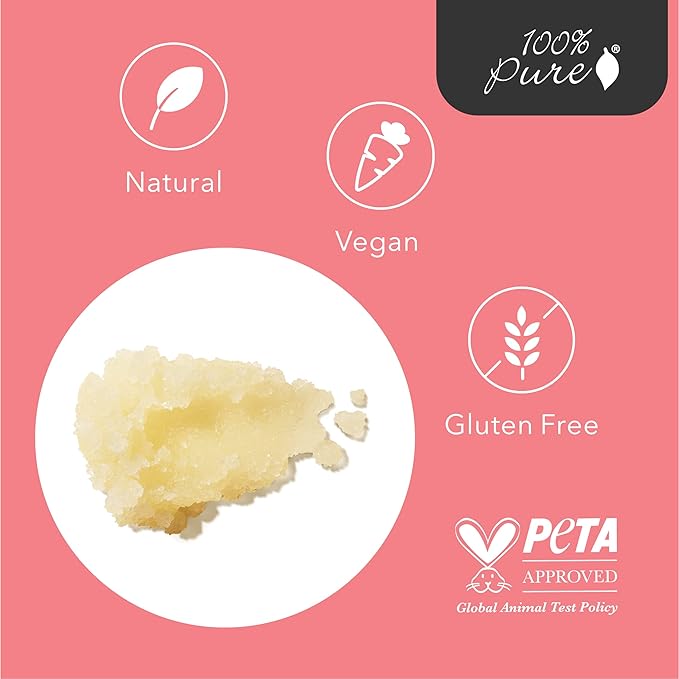 100% PURE Honey Almond Body Scrub Exfoliating Deep Clean with Sea Salts & Nourishing Oils - Natural Deeply Moisturizing Skincare - Vibrant Radiant Skin Restore & Pore Cleanse - Vegan - 10oz-FemmiqueWomen