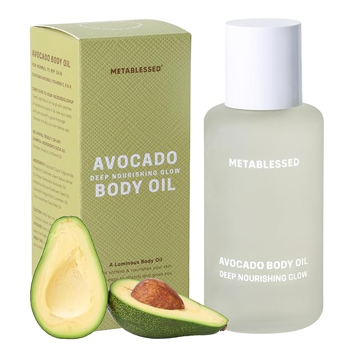 Avocado Dry Body Oil - Deep Nourishing Glow, Fast Absorbing & Non-Greasy Body Moisturizer. Luxurious Soothing Aromatherapy. Sensitive Skin Safe, Clean Beauty 3.38 fl. oz-FemmiqueWomen