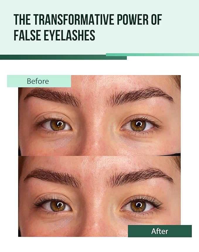 Cat Eye Lashes Wispy False Eyelashes Natural False Lashes Fox Eye Lashes Pack Demi Wispies Eyelashes Thick Mink Lashes Wispy Fake Lashes 7 Pairs-FemmiqueWomen