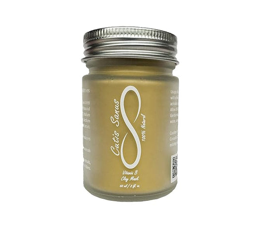 100% Natural Vitamin B Clay Exfoliating Face Mask 120g All Clay & No Water-FemmiqueWomen