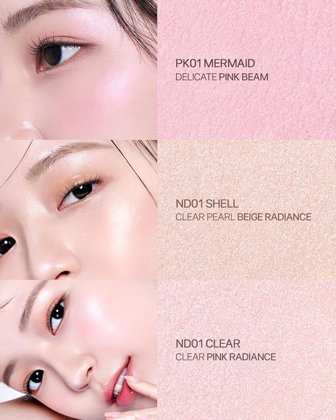 2aN Pure Glash Highlighter – Glass-Like Sheen Powder Highlighter for a Natural, Radiant Glow | Buildable, Long-Lasting, Lightweight Formula (CLEAR, 0.8oz)-FemmiqueWomen