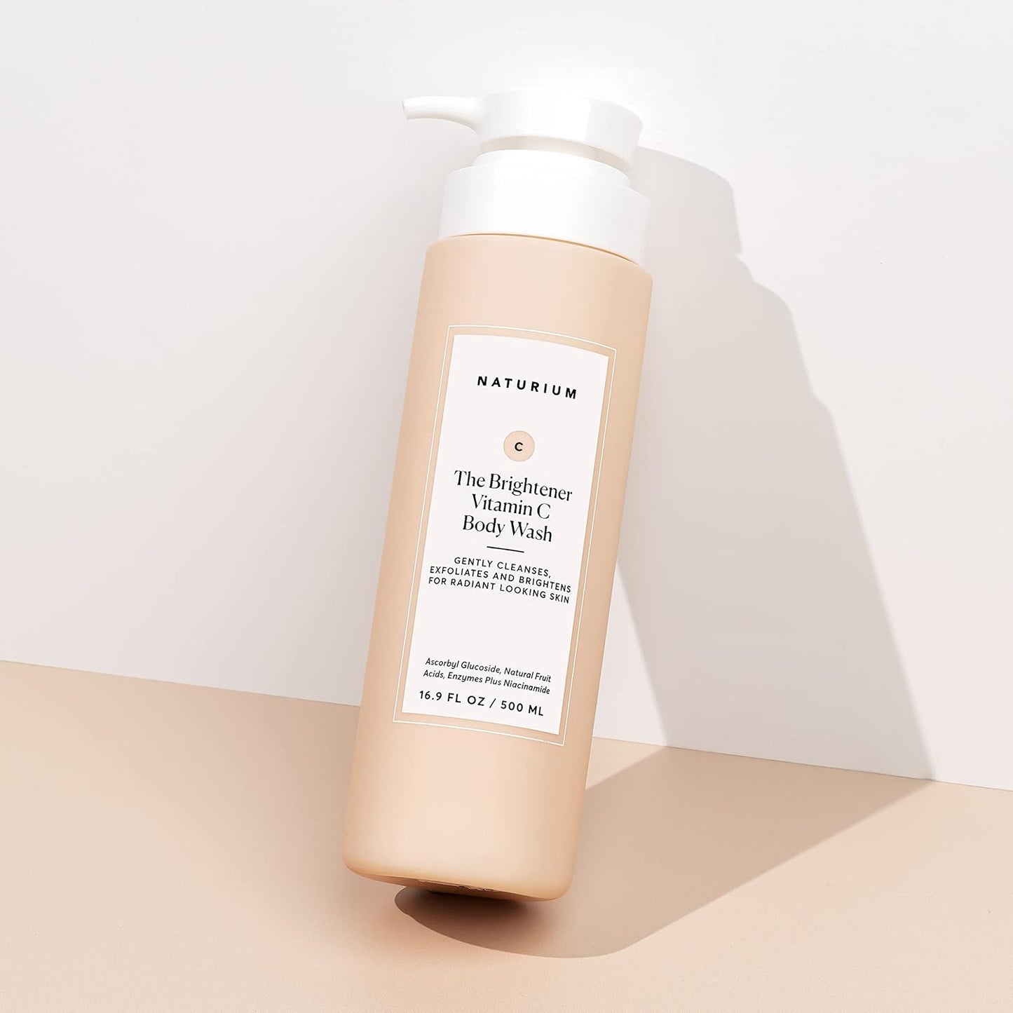 Naturium The Brightener Vitamin C Body Wash, Gentle Cleanser for Smoother-Looking Skin, Removes Dirt, Oil & Other Impurities, 16.9 oz-FemmiqueWomen