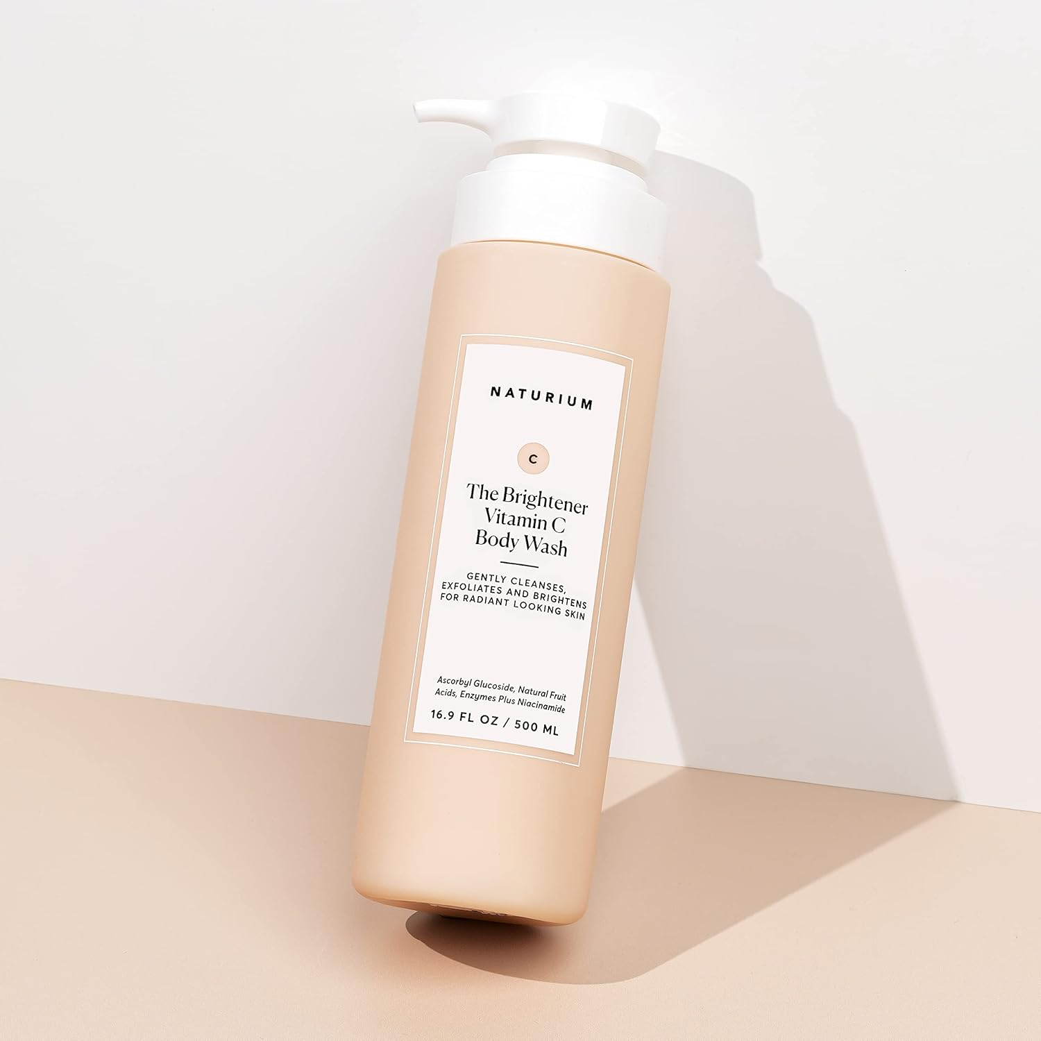 Naturium The Brightener Vitamin C Body Wash, Gentle Cleanser for Smoother-Looking Skin, Removes Dirt, Oil & Other Impurities, 16.9 oz-FemmiqueWomen