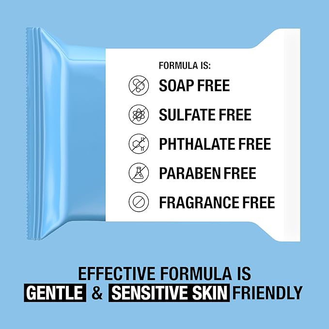 Neutrogena Fragrance-Free Makeup Remover Wipes, Daily Facial Cleanser Towelettes, Gently Removes Oil & Makeup, Alcohol-Free Makeup Wipes, 25 ct-FemmiqueWomen