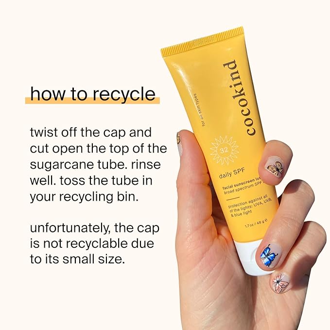 Cocokind Daily SPF, Mineral Face Sunscreen with Zinc Oxide, SPF 32, Reef Safe, Unscented, All Skin Types, Non-Toxic, Cruelty Free, 1.7 fl oz-FemmiqueWomen