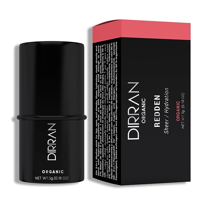 3 in 1 Natural Ingredient 90% Organic Blusher Stick For Lips, Eyes, & Cheeks, Hydration And Natural Beauty Apply directly And Blend With Fingertips, Small Enough to Carry (REDDEN)-FemmiqueWomen