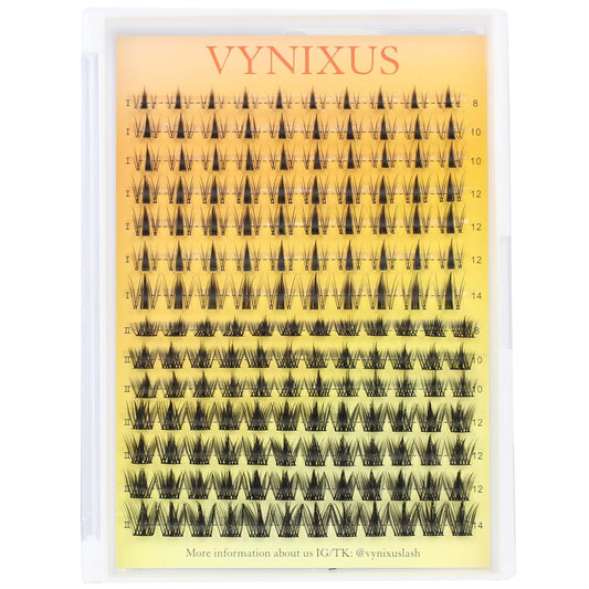 Lash Clusters Wispy Individual Lashes Fluffy Eyelash Clusters Spiky Wet-Look Cluster Eyelash Extensions Natural Cluster Lashes Ultra-Thin Band (Fairy/Magic-0.07D-Mix8-14)-FemmiqueWomen