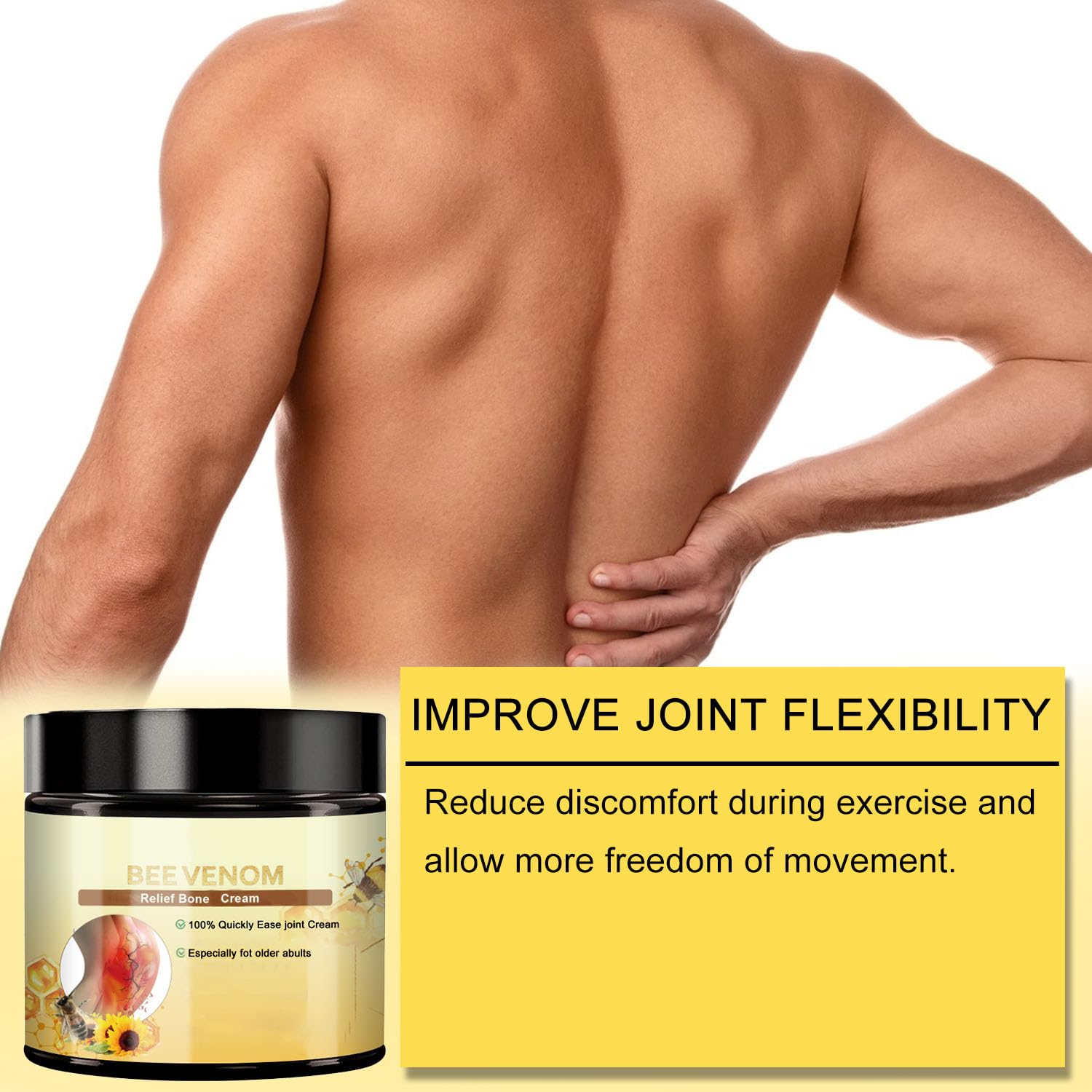 2 Pcs Bee Venom Joint Cream - Advanced Joint and Bone Cream, Specially for Back, Neck, Hands, Knees-FemmiqueWomen