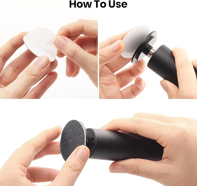 120pcs Replacement Sandpaper Refill Discs for Electric Foot File Callus Remover Tool for Men Women Dead Cracked Hard Skin (60 Grit+80 Grit)-FemmiqueWomen