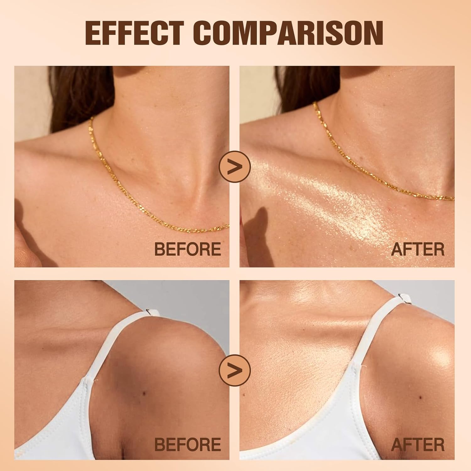 Body Glow Oil, SPF30 Moisturizing Body Oil Shimmer Rose Gold Mica Sunscreen,Coconut Glitter Body Oils for Women Nourishes Dry Skin, Lightweight, Moisturizer and Water Resistant 3.38 fl oz-FemmiqueWomen