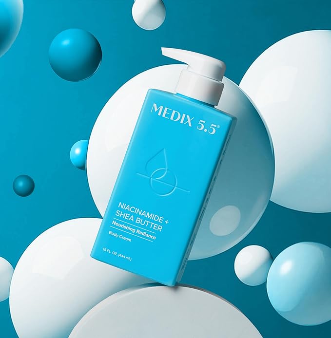 MEDIX Fragrance Free Niacinamide Face Moisturizer + Shea Butter Cream For Face & Body Lotion | Anti Aging Skin Care Firming Cream For Wrinkles, Dark Spots, Large Pores, 15 Fl Oz, 2-Pack-FemmiqueWomen