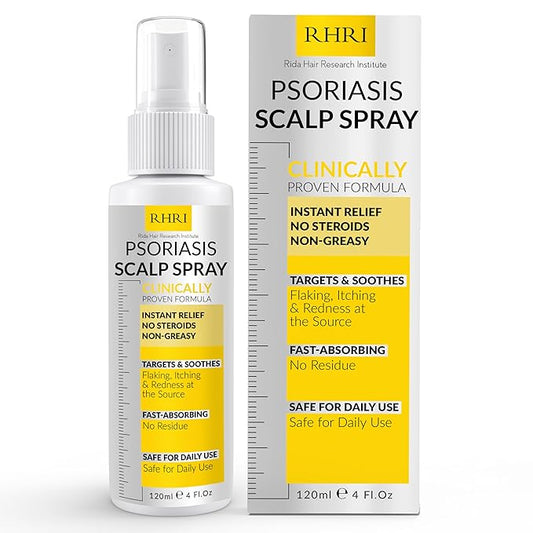 Psoriasis Scalp Spray | Psoriasis and Dandruff Treatment for Scalp Yeast Infections, Psoriasis Flare-Ups & Folliculitis | Antifungal Ringworm Itchy Scalp Spray for Psoriasis, Dryness-FemmiqueWomen