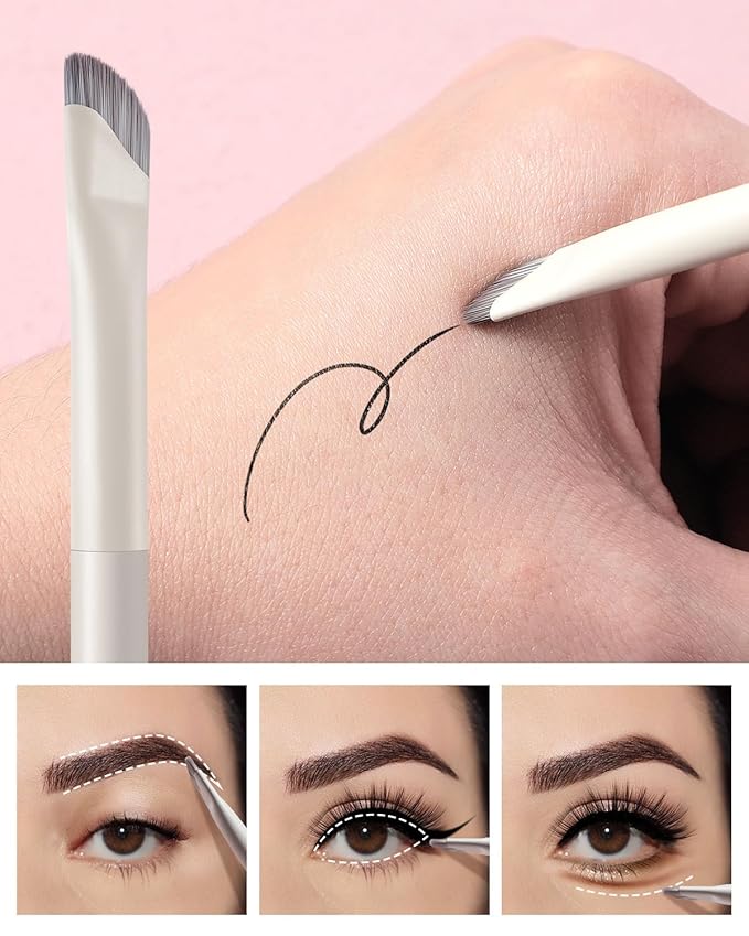 EIGSHOW Dual-Ended Precision Eyebrow Brush and Comb for Eyeliner Lining, Sculpting Brows, Professional Eye Makeup Tools (D109B)-FemmiqueWomen