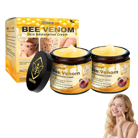 2PCS Bee Venom Skin Restoration Cream, 2025 Upgrade Bee Venom Skin Treatment Cream, Natural bee venom cream for Repair & Renewal, All in One Nourishing Serum for All Skin Types-FemmiqueWomen