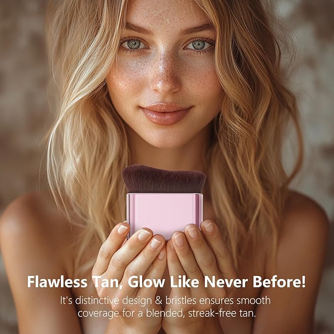 docolor Self Tanner Brush Body Makeup Brush for Flawless Face and Body Makeup, Sunless Tanner Blending Brush Body Brush for Self Tanner, Bronzer, Foundation, Vegan & Cruelty Free-FemmiqueWomen