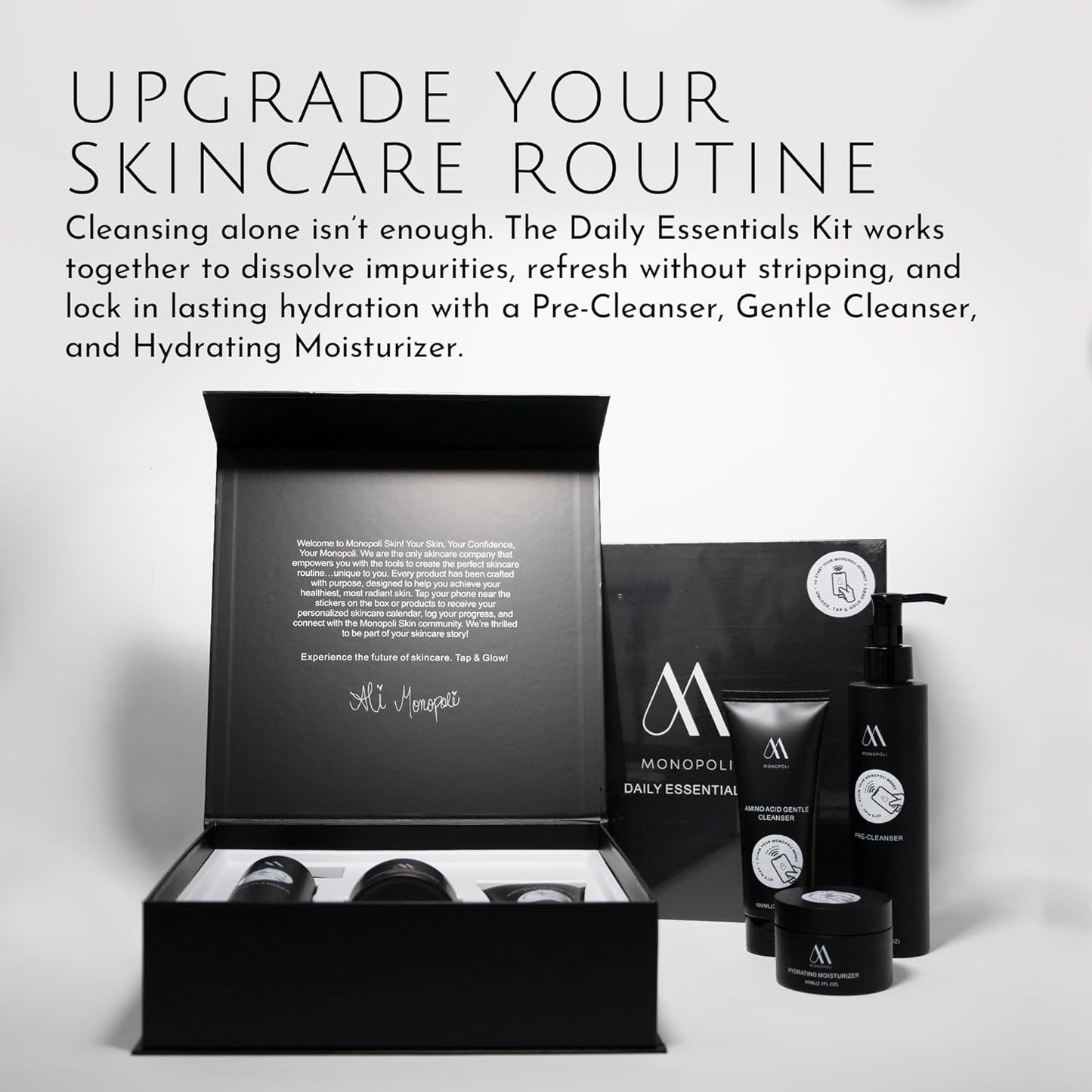 Monopoli Skin Amino Acid Gentle Cleanser | Soft, Refreshed, and Conditioned Skin | Apple-Derived Amino Acids | Gentle Cleansing for Sensitive Skin Types | Single 100g-FemmiqueWomen