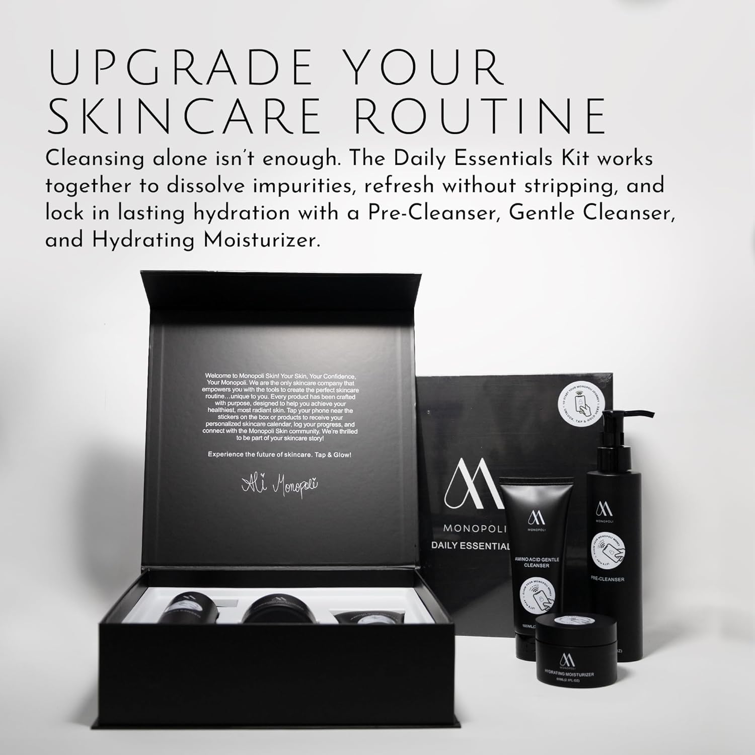 Monopoli Skin Amino Acid Gentle Cleanser | Soft, Refreshed, and Conditioned Skin | Apple-Derived Amino Acids | Gentle Cleansing for Sensitive Skin Types | Single 100g-FemmiqueWomen