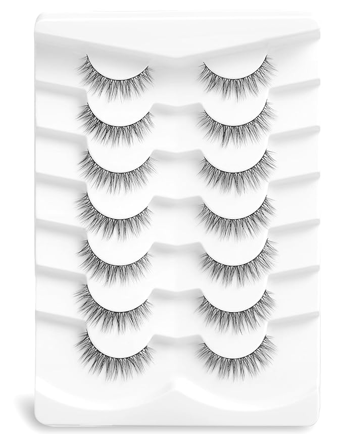 Onlyall Lashes Mink False Eyelashes Natural Wispy Lashes Soft Faux Mink Lashes Fluffy False Lashes DK72-FemmiqueWomen