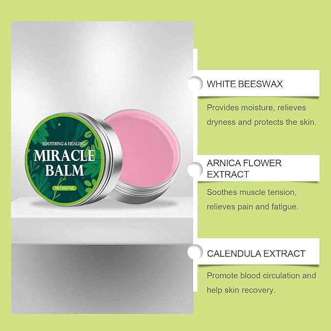 Miracle Balm, Soothing Balm for Joints, Back, Legs & Feet, Non-Greasy (3PCS)-FemmiqueWomen