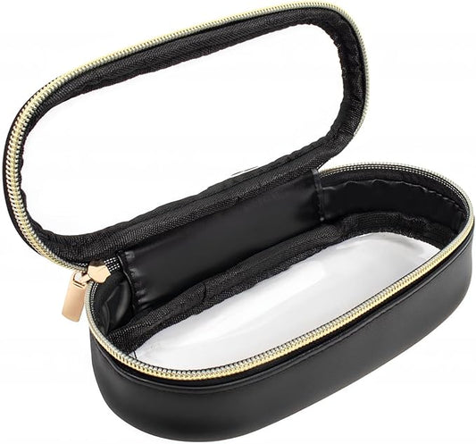 Clear Makeup Bag Small, TSA Approved Portable Toiletry Bag with Zipper Cosmetic Travel Bag Makeup Organizer Case Mini Makeup Pouch for Purse Car Organizer Bag for Women Men-FemmiqueWomen
