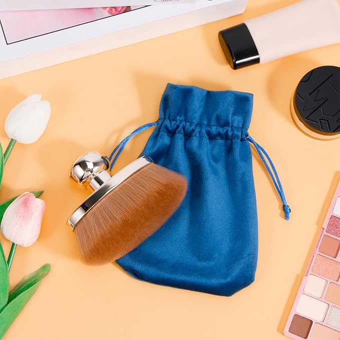 Extra Large Body Makeup Brush for Self Tanner – 115mm Wide Rose Gold Kabuki Body Brush for Bronzer Blend & Blur, Vegan Fiber Self Tanning Brush for Legs & Body with Drawstring Bag by Yoseng-FemmiqueWomen