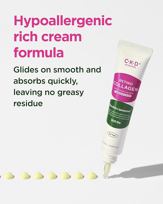 CKD Retino Collagen Intensive Cream - Retinal Spot Collagen Cream for Fine Lines, Deep Wrinkles, and Sagging Reduction. Anti-Aging and Youthful Skin. Korean Skin Care. 0.84 fl oz-FemmiqueWomen