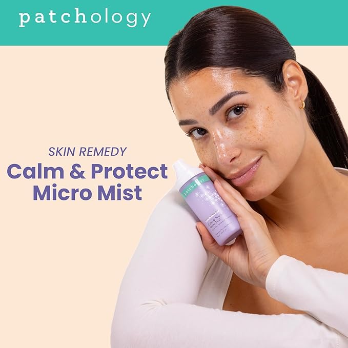 Patchology Skin Remedy Calm & Protect Micro Mist – Hydrating Facial Spray with Ectoin, Probiotics & Botanical Blend - Fragrance Free - Refines Pores & Leaves a Fresh Glow - 80 mL-FemmiqueWomen