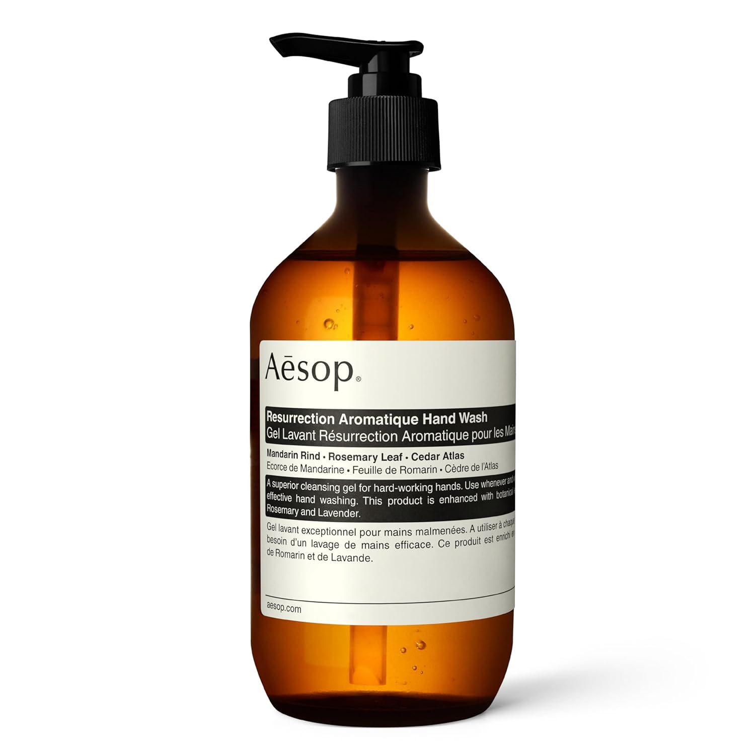 Aesop Resurrection Aromatique Hand Wash | Gentle Cleanser with Orange, Rosemary and Lavender Oils | 500mL / 16.9 oz-FemmiqueWomen