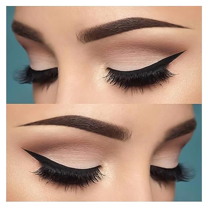 Eyeliner Brush Fine Angled - PRO Precision Gel Eye Liner Makeup Brush -Ultra Thin Slanted Flat Angle - Premium Cruelty Free Synthetic Bristles (E835)-FemmiqueWomen