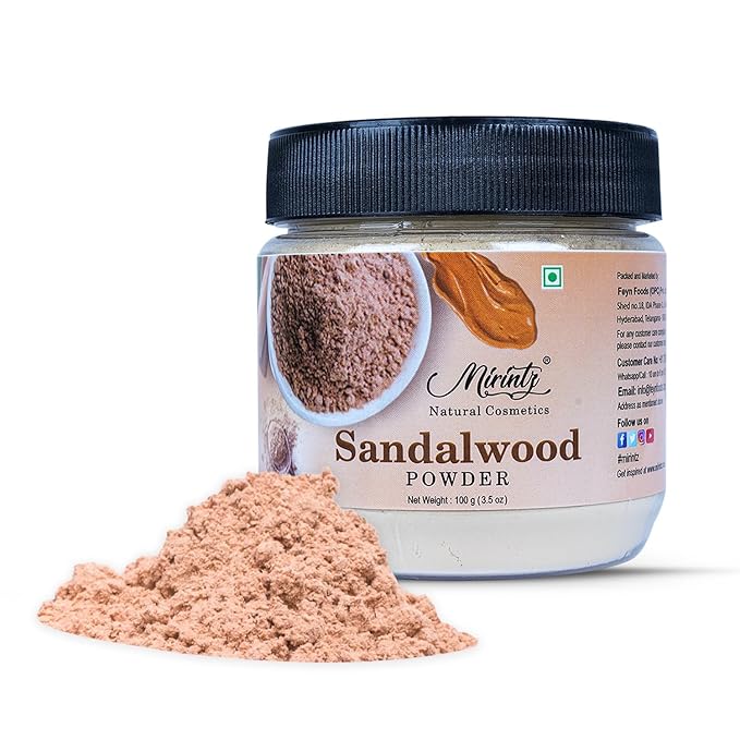 100% Natural Sandalwood Powder | (3.5 Oz) Chandan Powder for Women & Men | Herbal Sandalwood Powder for Face & Skin | Ayurvedic Face Pack for Glowing Skin, Tan Removal Mask & Natural Face Pack-FemmiqueWomen