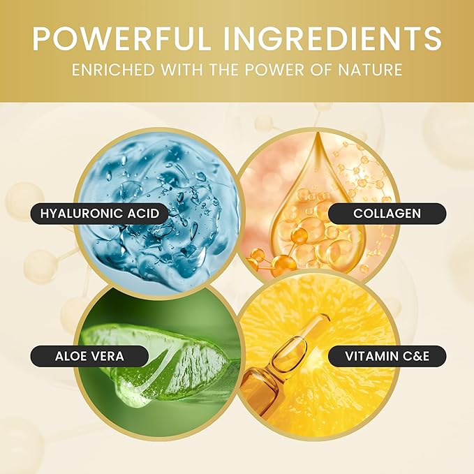 24K Gold Under Eye Patches,Eye mask under eye patches, Eye patches for puffy eyes and dark circles,Eye patches,Under eye patches for puffy eyes dark circles,Under eye treatment, Eye Care,32 pairs-FemmiqueWomen