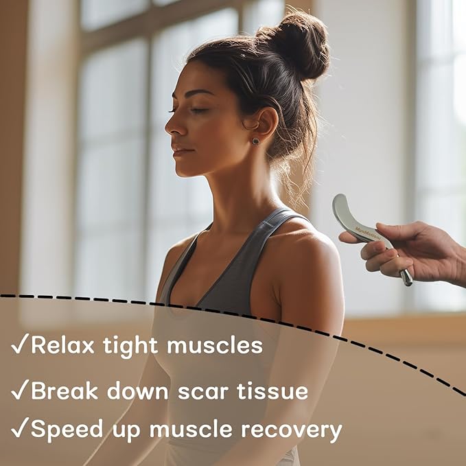 3-Piece Muscle Scraper Tool Set for IASTM Therapy - Stainless Steel Gua Sha Tool for Myofascial Release and Deep Tissue Massage Tool Set-FemmiqueWomen