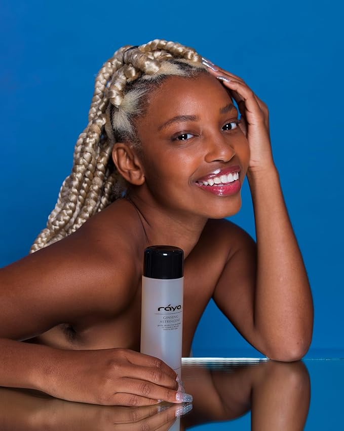 RAYA Ginseng Astringent with AHA 6 oz (G-205) | Gentle Glycolic Facial Toner for Dry and Sensitive Skin | Helps Tighten Pores, Smooth Complexion, and Reduce Fine Lines | Made with Alpha Hydroxy Acids-FemmiqueWomen