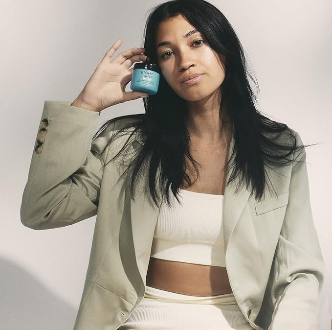 Eight Saints Skin Care Up the Anti Night Cream Face Moisturizer to Reduce Fine Lines and Wrinkles, Natural and Organic Anti Aging Cream For Face & Neck with Niacinamide and Hyaluronic Acid, 2 Ounces-FemmiqueWomen