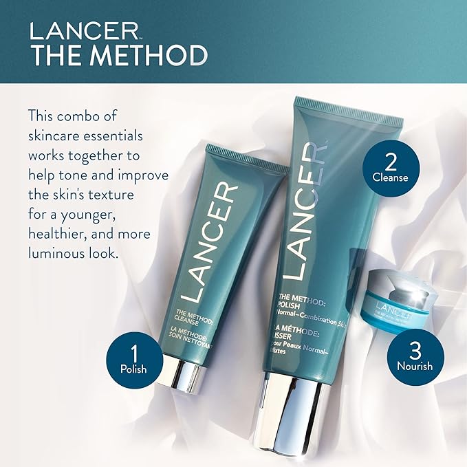 Lancer Skincare The Method: Cleanse Face Cleanser, Daily Face Wash with Salicylic Acid, Sensitive or Dehydrated Skin, 4.05 Fluid Ounces-FemmiqueWomen