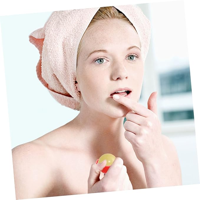 10pcs Box Spherical Lipstick Case Bulk Lip Balm Lipgloss Lip Gloss Round Ball Containers Lip Balm Containers Lip Balm Sphere Container Empty Lip Balm Sphere Lip Balm Bottles Red-FemmiqueWomen