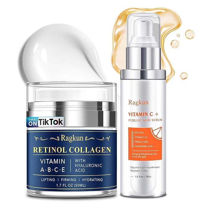 Retinol Cream for Face, Collagen Neck Creams for Tightening and Firming, Anti Aging Facial Moisturizer for Women & Men, Instant Face Lift Wrinkle Cream with vitamin c serum-FemmiqueWomen