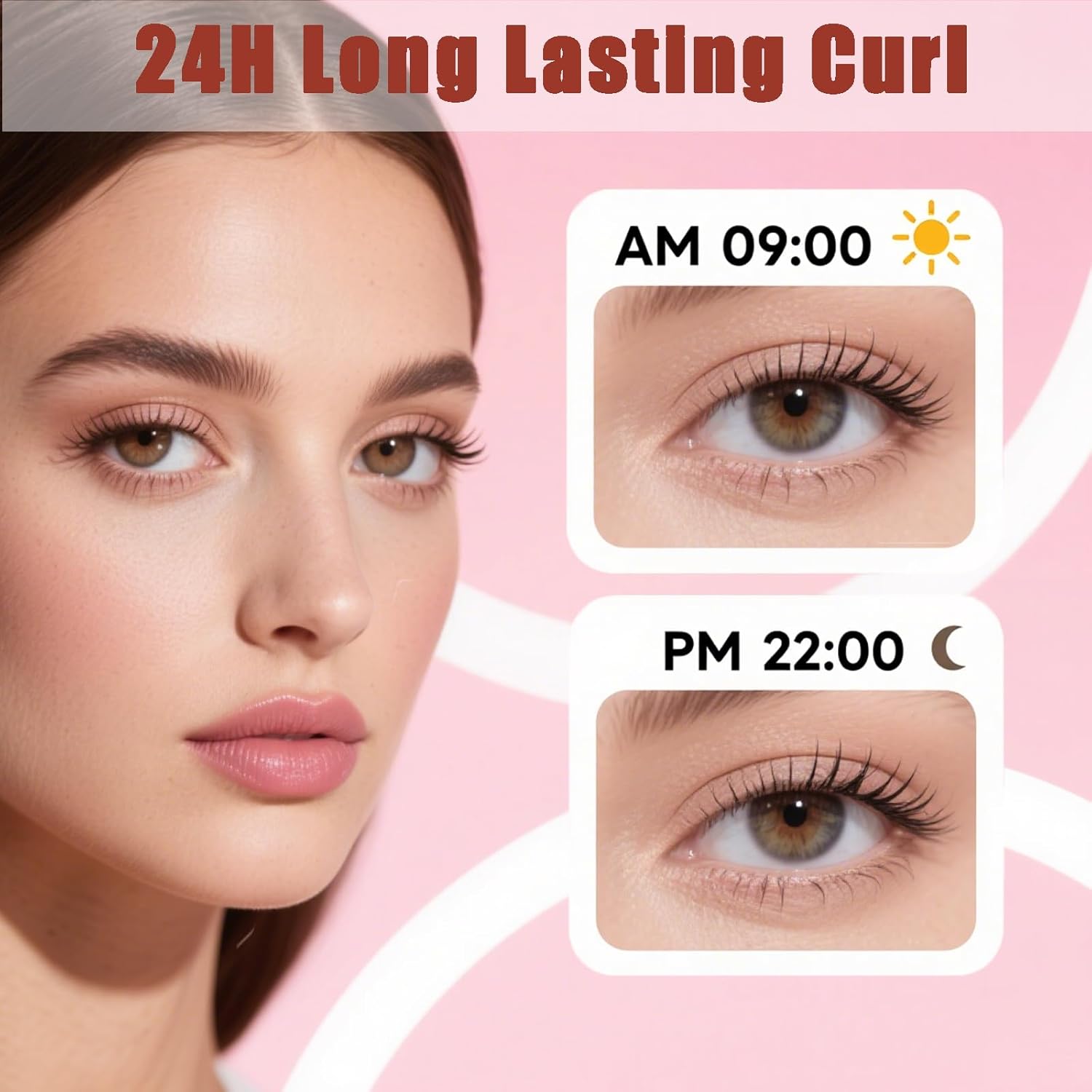 Heated Eyelash Curlers Electric Eyelash Curler with LED Display, 4 Temperature Modes Anti-Burn USB Rechargeable Natural Curling 24H Long Lasting for Women Makeup Tools Gifts-FemmiqueWomen