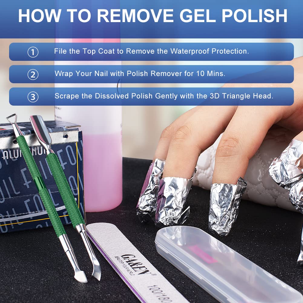 2PCS Metal Dark Green Cuticle Pusher and Cutter Remover Salon Quality Stainless Steel Gel Nail Polish Peeler Scraper Durable Manicure and Pedicure Cleaner Tool For Fingernail and Toenail-FemmiqueWomen