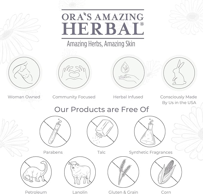Ora's Amazing Herbal, Eczema Treatment, Touchy Skin Salve, Ultra Healing Body Butter, Organic Calendula for Skin, Herbal Salves, Unscented Skin Care-FemmiqueWomen