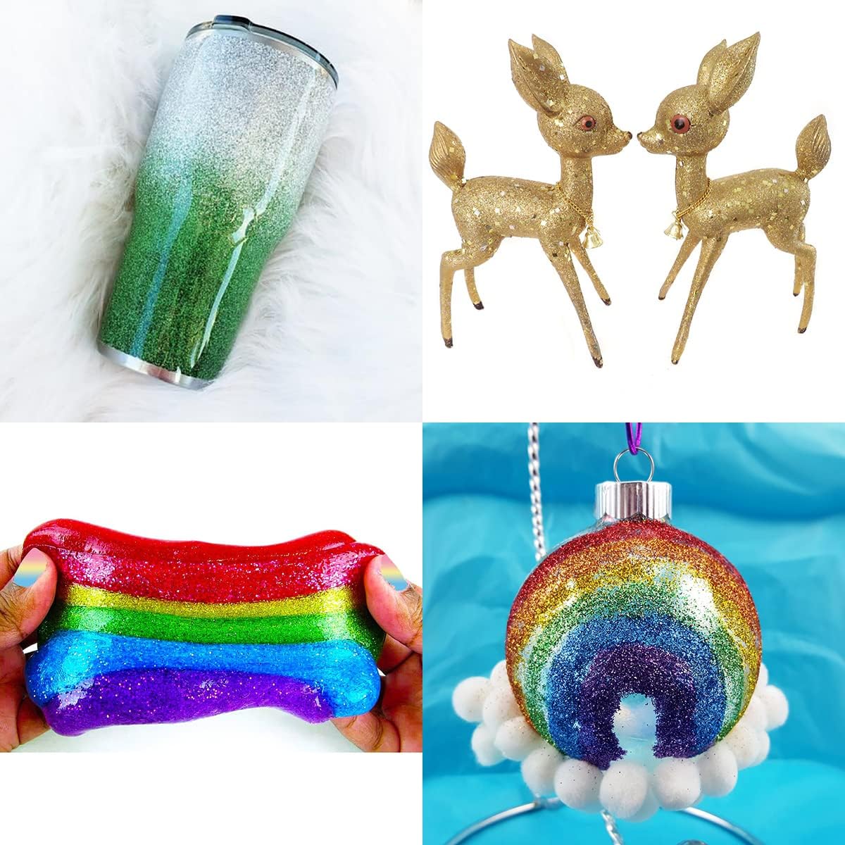 100g Holographic Ultra Fine Glitter, Sparkle Makeup Glitter, Extra Fine Craft Glitter Resin Sequins for Epoxy Glass Resin Art Tumblers Body Hair Face Nail (Laser Silver)-FemmiqueWomen