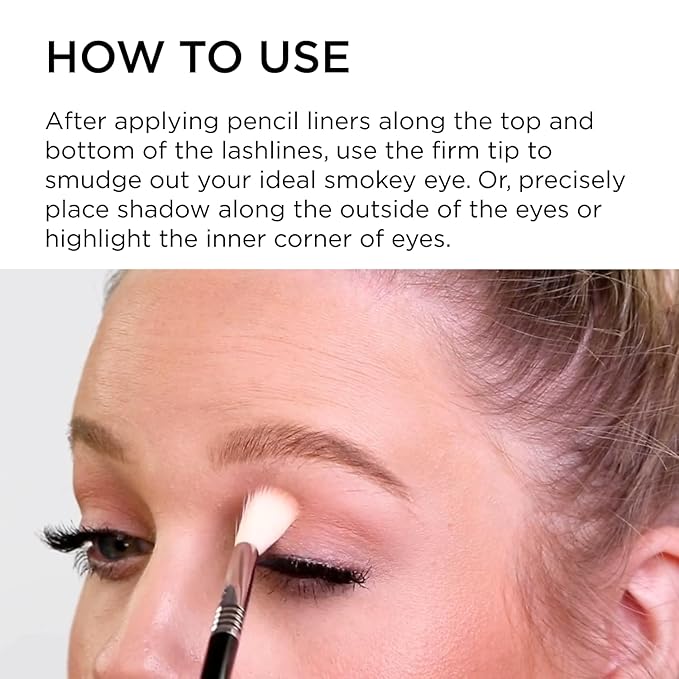 Sigma Beauty Professional E35 Tapered Blending Brush – Professional Eyeshadow Brush for Precision Eyeshadow Blending, Softens Dramatic Edges & Harsh Lines for a Well Blended Effect (1 Brush)-FemmiqueWomen