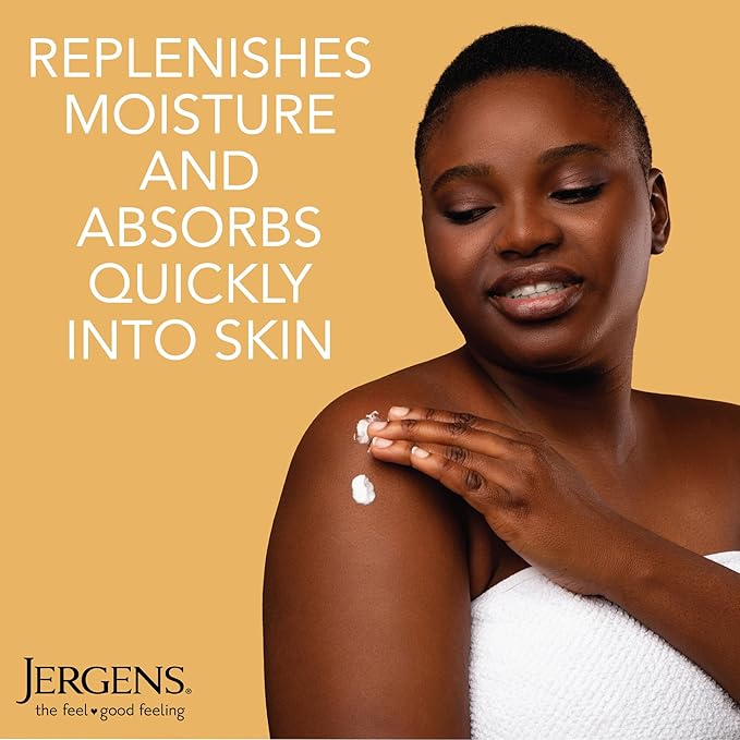 Jergens Skin Firming Body Lotion for Dry to Extra Dry Skin, Skin Tightening Cream with Collagen and Elastin, Dermatologist Tested, Hydralucence Blend Formula, 16.8 Oz, Pack of 3-FemmiqueWomen