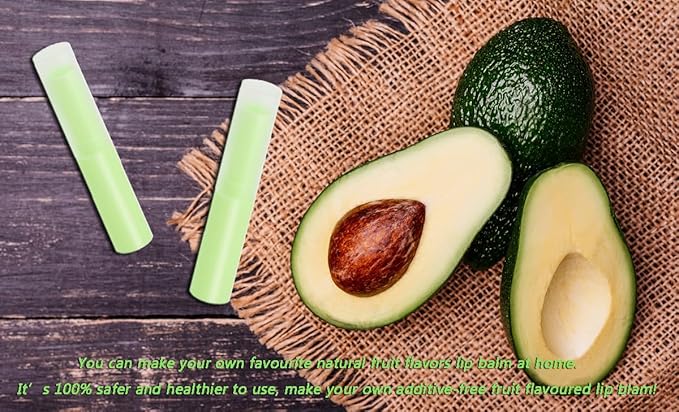 0.14oz Empty Flavored Lip Balm Container Tubes Plastic Homemade Moisturizing Lip Stick with Caps Bulk Fit for Women Adult DIY Making Supplies, 25 Count (Green)-FemmiqueWomen