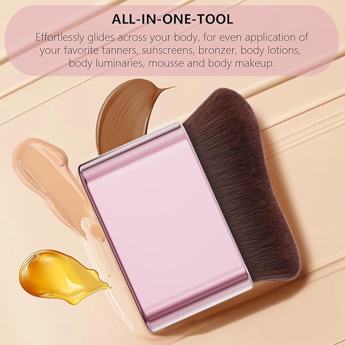 docolor Self Tanner Brush Body Makeup Brush for Flawless Face and Body Makeup, Sunless Tanner Blending Brush Body Brush for Self Tanner, Bronzer, Foundation, Vegan & Cruelty Free-FemmiqueWomen