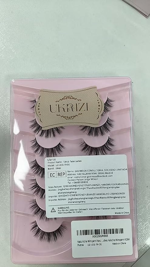 Natural Lashes Mink Natural Eyelashes False Eyelashes Natural Look False Lashes Wispy Eye Lashes Cat Eyelashes Fake Lashes UK222-FemmiqueWomen