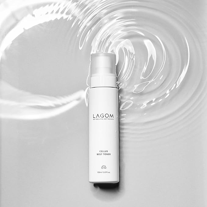 LAGOM Cellus Mist Toner Natural Moisturizing Spray, pH Balance, Subacid, Alcohol-Free, Zero-Irritation, Fragrance-Free, Facial Serum 4.05 Fl Oz-FemmiqueWomen